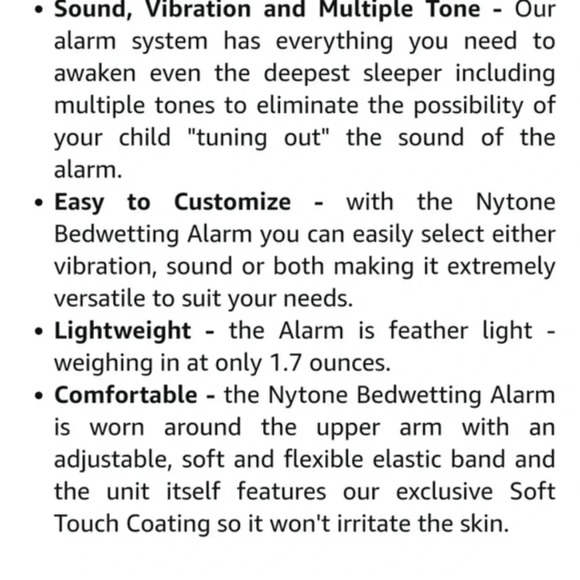 NIB NYTONE Bedwetting Alarm System with Batteries Included - Picture 4 of 8